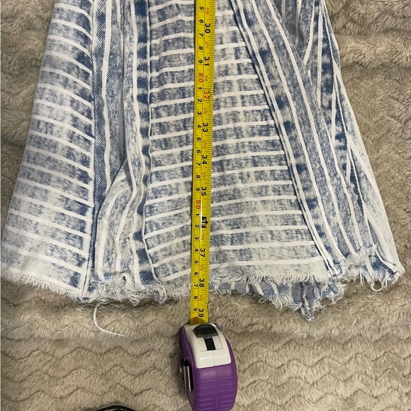 SIZE 7/27 KANCAN ESTILO WOMEN’S ULTRA HIGH RISE SUPER FLARE LEG BLUE DENIM JEANS - Picture 6 of 8